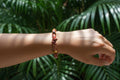 Tiger Eye & Wood Bead Slip-On Bracelet